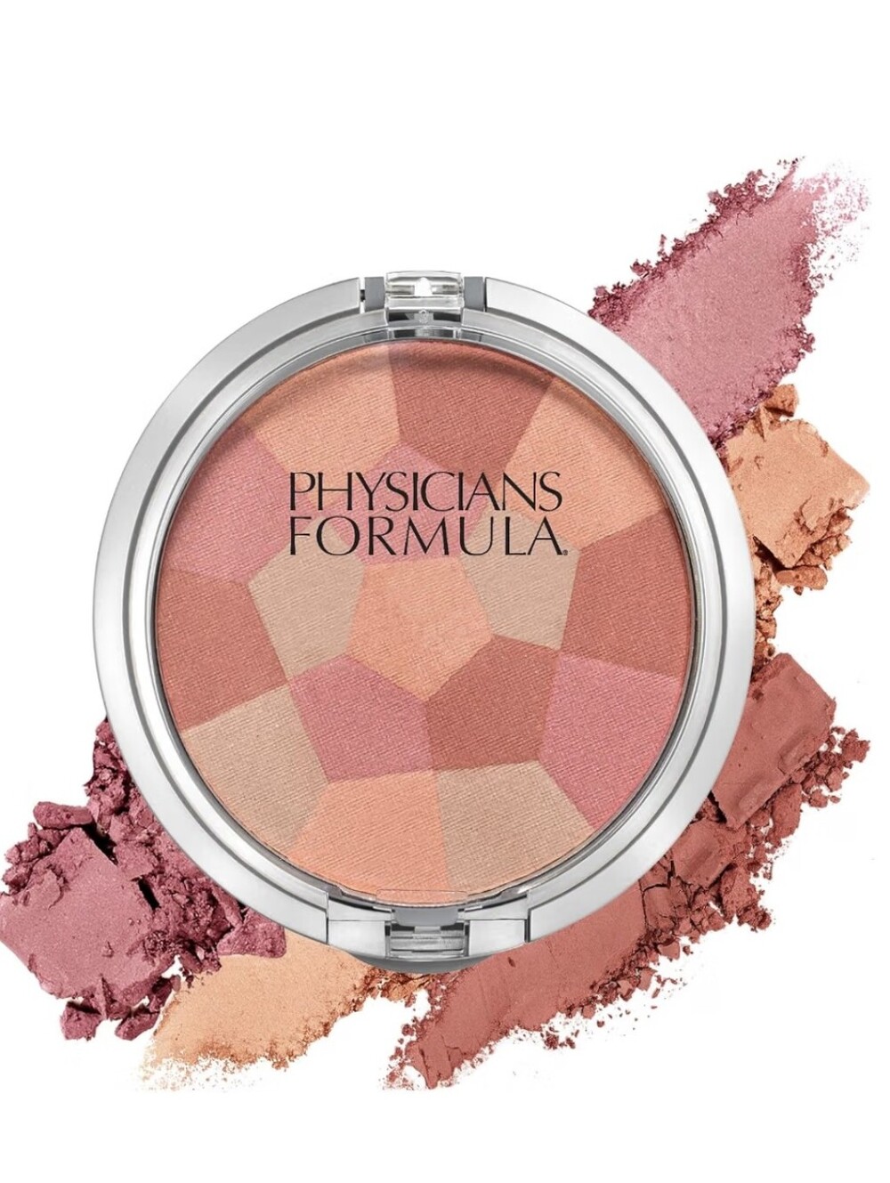 Physicians Formula Radiant Mosaic Blush — Pink, Peach & Coral Tones.